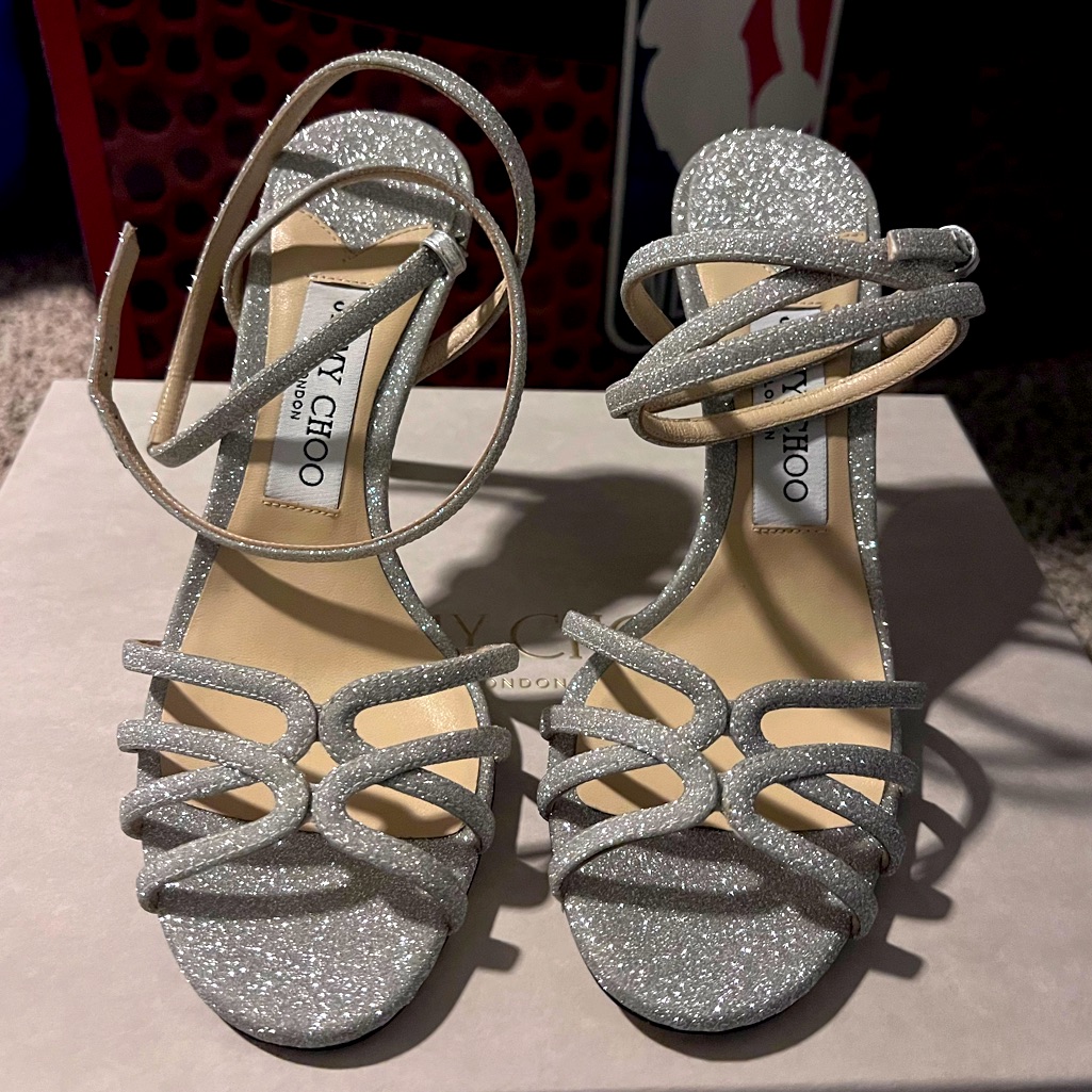 Brand New Mimi Heels Silver Size 37